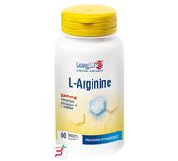 LongLife® L-Arginine | Arginina HCL 500 mg per tavoletta| Aminoacido | Precursore ossido nitrico (NO) | Metabolismo muscolare | Fino a 2 mesi di trattamento | Vegano e senza glutine