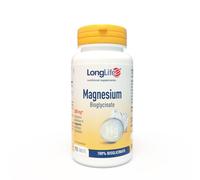 LongLife® Magnesium Bisglycinate | 100% magnesio bisglicinato | Elevata tollerabilità e biodisponibilità | Integratore di magnesio per rilassamento e stress | 90 tavolette | Vegano e senza glutine