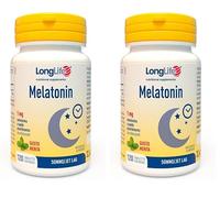 LongLife® Melatonin | Integratore di melatonina a rapido assorbimento | Formula sublinguale | Ciclo sonno-veglia | 4 mesi di trattamento | Gusto menta | Vegano e senza glutine (Confezione da 2)