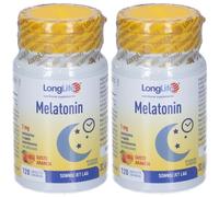 LongLife Melatonin Tavolette Gusto Arancia 2x32,4 g Tavolette