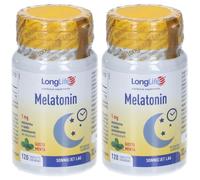 LongLife Melatonin Tavolette Gusto Menta 2x32,4 g Tavolette