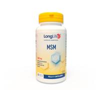 LongLife® MSM | MSM con vitamina C e bioflavonoidi | 2000mg OptiMSM® per dose giornaliera | Alto dosaggio | Fino a 2 mesi di trattamento | Vegano e senza glutine