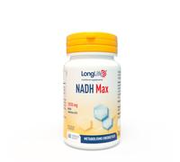 LongLife® NADH Max | NADH e Coenzima Q10 | Metabolismo energetico | Energia e vitalità | Funzione antiossidante | Fino a 2 mesi di trattamento | Vegano e senza glutine