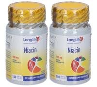 LongLife Niacin 100mg Compresse 2x100 pz Compresse
