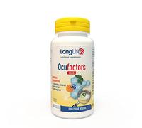 LongLife® Ocufactors Plus | Luteina e zeaxantina | Con vitamine, minerali, aminoacidi, estratti vegetali e antiossidanti | Supporto alla funzione visiva | 60 tavolette | Senza glutine e doping free