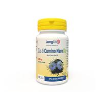 LongLife® Olio di Cumino Nero Bio | Titolato al 60% in acido linoleico | Pressato a freddo | Sostegno immunitario e cardiovascolare | Funzione antiossidante | 1 mese di trattamento | Senza glutine