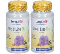 LongLife® Olio di Lino Bio 1300mg 2x87,5 g Perle