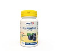 LongLife® Olio di Ribes Nero | Integratore ricco di omega-6 | Titolato al 14% in GLA | Supporto per le membrane cellulari | Fino a 2 mesi di trattamento | Senza glutine e doping free
