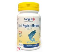 Longlife Olio di Fegato di Merluzzo 500mg crescita e sviluppo 60 perle
