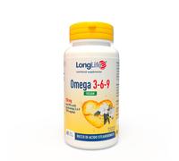 LongLife® Omega 3 6 9 Vegan Integratore di acidi grassi 100% vegetali ALA e SDA