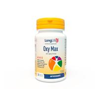 LongLife® Oxy Max | Selenio e vitamine A-C-E | Con luteina, licopene, betacarotene, OPC, resveratrolo, bioflavonoidi, NAC, L-glutatione e Q10 | Antiossidante | 30 tavolette | Vegano e senza glutine