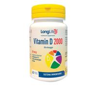 Long Life Vitamin D 2000 - 60 perle Pelle, denti e ossa