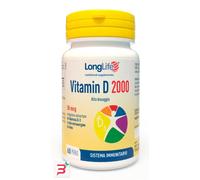 Long Life Vitamin D 2000 - 60 perle Pelle, denti e ossa
