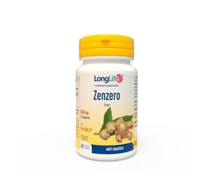 LongLife® Zenzero | Estratto titolato al 5% in gingeroli | con GingEX® | Benessere gastrointestinale | Antinausea | 1 mese di trattamento | Vegano e senza glutine