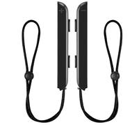 LongLongJin Switch Joycon cinturino da polso - cinghie joycon, polso compatibile Nintendo Joycon cordino di ricambio accessori per controller Joy-Con (2 x nero)