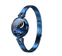 LONGLU Smartwatch for Women - Compatibile con iOS Android iPhone Samsung Mobile Phone - con Bluetooth, frequenza cardiaca, pressione sanguigna, contapassi, fitness e monitoraggio del sonno (Blu)