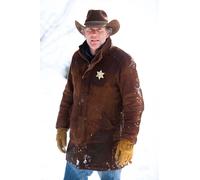 Longmire - Sceriffo Walt (Robert Taylor) Camoscio Marrone Vera Pelle Giacca