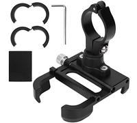 LONGONGAN Portatelefono per bicicletta in lega di alluminio, supporto per telefono da bici con rotazione a 360°, larghezza regolabile per telefoni da 3,5 a 6,2 pollici, staffa di supporto pe