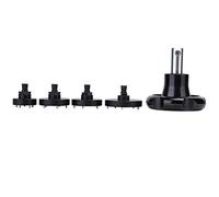 LONGONGAN Watch Back Case Opener Tool, Watch Case Holder with 4 Interchangeable Dies for Screw Back Watches, Precision No Scratch Design for Watchmakers and Repair Technicians, Includes 20mm