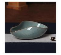 Longquan Celadon Tea Leaf Presentation Bowl (Cha He) con salsa, realizzato a mano in Porcelain Tea Tasting & Gongfu Tea Ceremony Tool | Elegante set da tè Accessory(B)