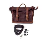 Longride Bisaccia Old Chopper Mini con Supporto, Braun, per Harley-Davidson