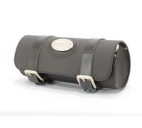 Longride RQ Smooth Medium Borsa In Pelle Nero Per Harley Davidson Chopper Bobber