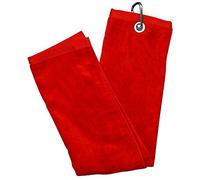 Longridge Asciugamano da golf Luxury 3 Fold Rosso