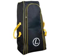 Longridge Deluxe Borsa per il trasporto dei carrelli, Nero/Giallo