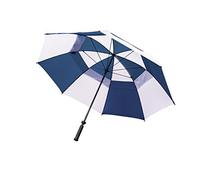 Longridge ombrello da golf antivento Deluxe - blu navy/bianco