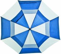 Longridge Ombrello da golf antivento Deluxe - Blu reale/bianco