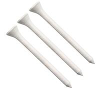 Longridge T-shirt da golf in legno Longridge (confezione da 20) -Bianco, 53 mm