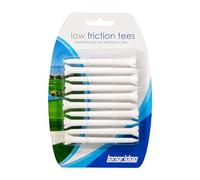 Longridge T-shirt da golf in plastica a basso attrito Longridge (confezione da 10) - bianca