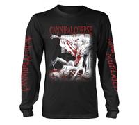 Longsl Cannibal Corpse Tomb Of The Mutilated autorizzato Uomo maglietta