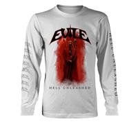 Longsleeve Evile Hell Unleashed White autorizzato Uomo maglietta