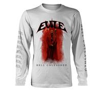 Longsleeve Evile Hell Unleashed White ufficiale Uomo maglietta unisex