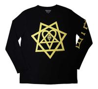 Longsleeve HIM Heartagram Honeycomb autorizzato Uomo maglietta