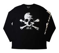 Longsleeve Motley Crue Orbit Skull ufficiale Uomo maglietta unisex