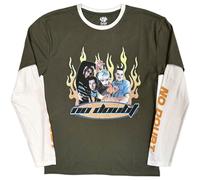Longsleeve No Doubt Flames autorizzato Uomo maglietta