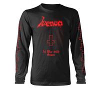 Longsleeve Venom At War With Satan (Red) autorizzato Uomo maglietta