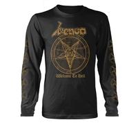 Longsleeve Venom Welcome To Hell (Gold) ufficiale Uomo maglietta unisex