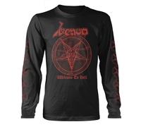 Longsleeve Venom Welcome To Hell (Red) ufficiale Uomo maglietta unisex
