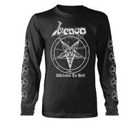 Longsleeve Venom Welcome To Hell (White) autorizzato Uomo maglietta