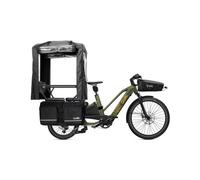 Longtail bicicletta elettrica o2 feel equo cargo adventure 5 2 shimano cues 9v 835 wh 20 26 verde confezione famiglia extra