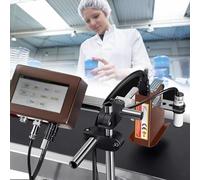 LONGTEAMOON Codificatrice automatica a getto d'inchiostro per linea di produzione, stampante automatica per data di scadenza della macchina per codificatrice Stampante a getto d'inchiostro,T6