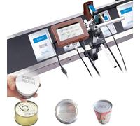 LONGTEAMOON Stampante a getto d'inchiostro industriale, codificatore di date Touch Screen Codificatrice di data multilingue, stampante a getto d'inchiostro termico, per codice batch Qr,12.7MM