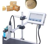 LONGTEAMOON Stampante a getto d'inchiostro industriale online,Stampante a getto d'inchiostro portatile,Codificatore batch Codifica automatica Codice a barre del codice a getto d'inchiostro,Stampante
