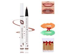 Longwear Liquid Lip Liner,Liquid Lip Liner Pen,2-In-1 Waterproof Lipstick Lip Liner,Waterproof Quick-Drying Long-Lasting Matte Liquid Lipstick,Lip Gloss For Women (3#, Pack of 1)