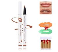 Longwear Liquid Lip Liner,Liquid Lip Liner Pen,2-In-1 Waterproof Lipstick Lip Liner,Waterproof Quick-Drying Long-Lasting Matte Liquid Lipstick,Lip Gloss For Women (5#, Pack of 1)