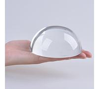 Longwin Lente d'ingrandimento a cupola, fermacarte, in cristallo, per lettura (100 mm)