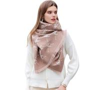 Longwu Sciarpa Tartan, Sciarpa in Lana Cashmere Pied De Poule per Donna Morbida e Calda Sciarpa Lunga Grande Scialle e Avvolgente in Autunno Inverno Regali da Donna